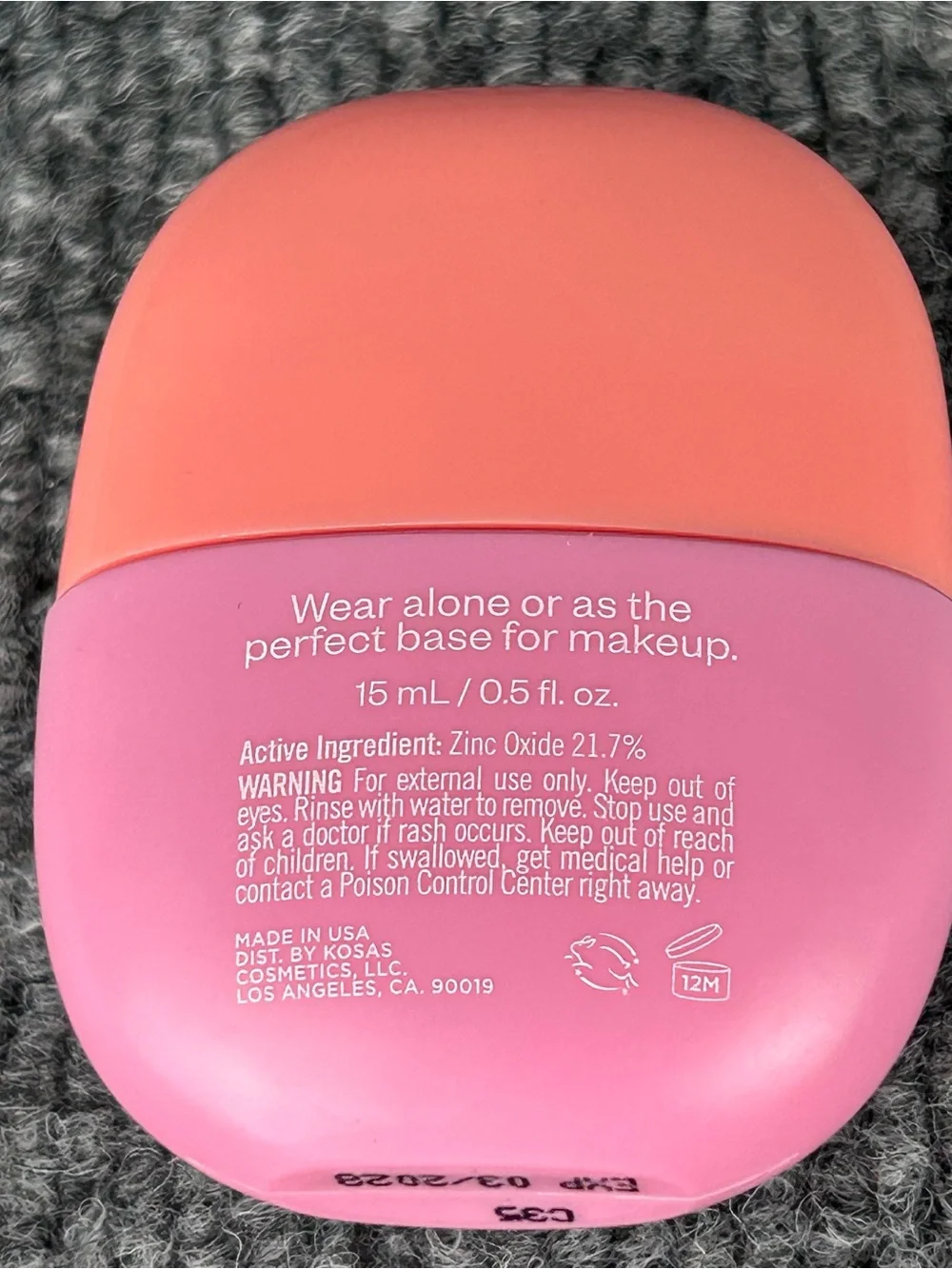 Kosas Dreambeam Silicone-Free Mineral Sunscreen SPF 40 15 ml Travel Sample Size